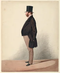 絵、正体不明の男の肖像、1870–80